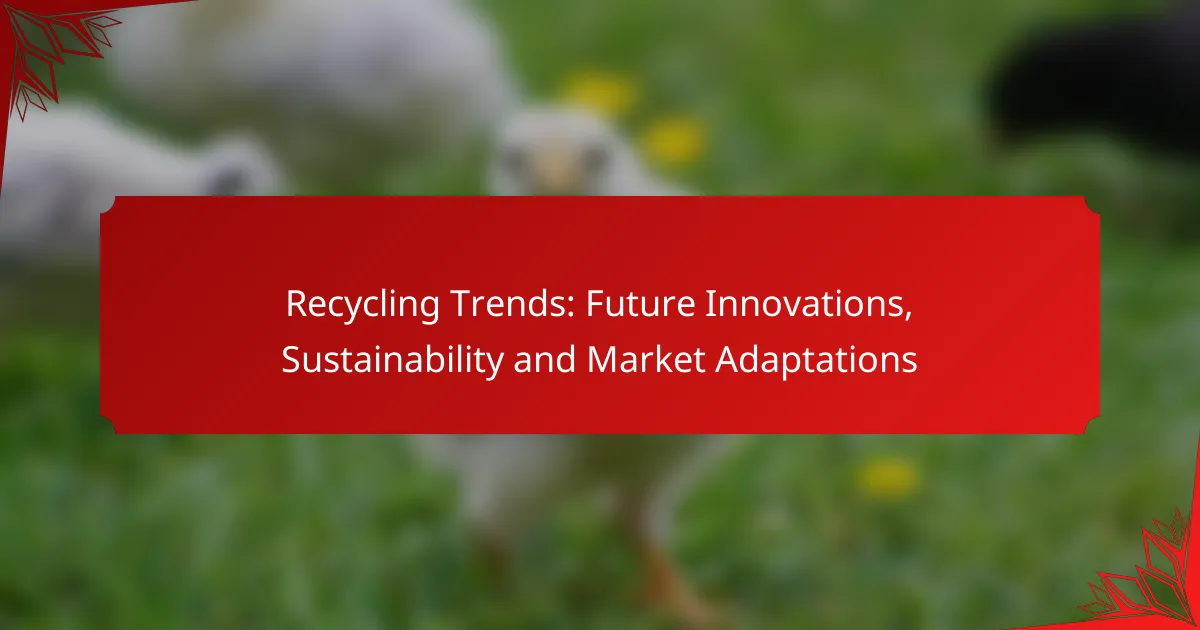 Recycling Trends: Future Innovations, Sustainability and Market Adaptations